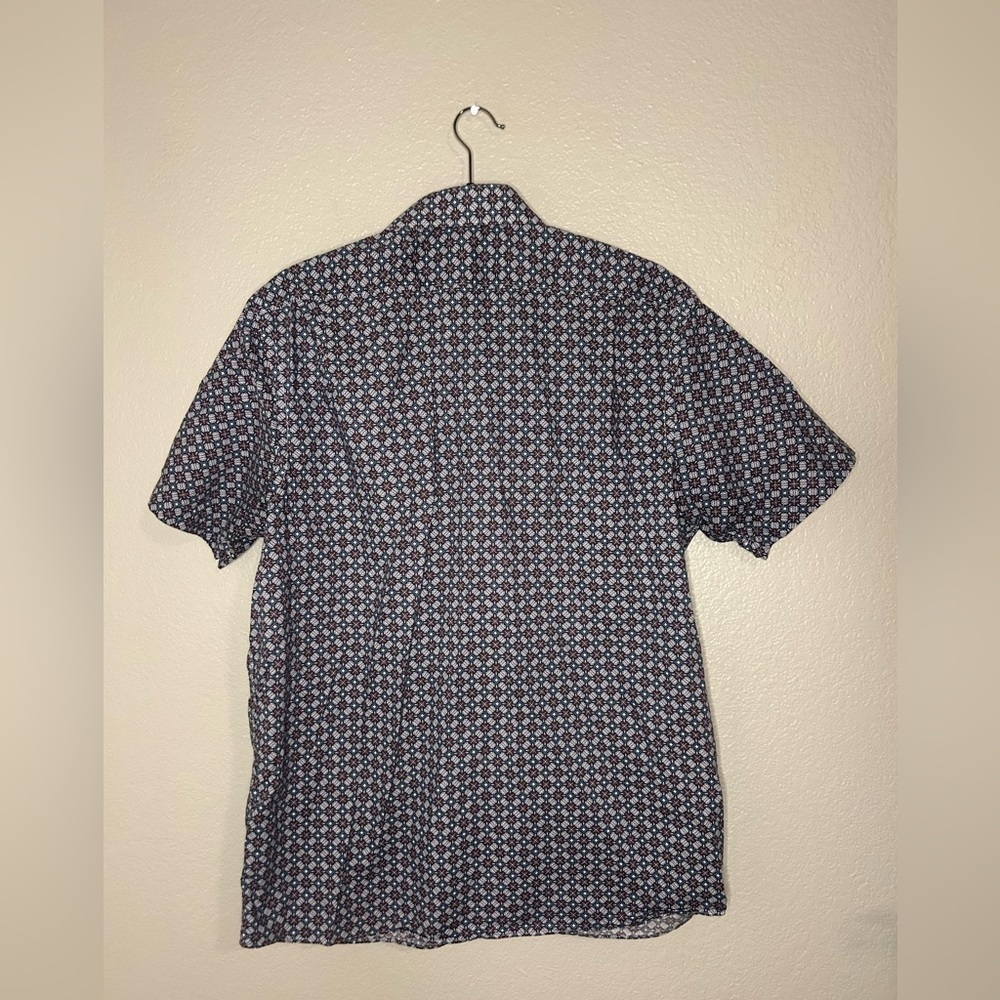 Hart Schaffner Marx Patterned Button Down Shirt -… - image 2